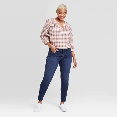 Women's Mid-Rise Skinny Jeans - Universal Thread™ Blue 7 Women's Mid-Rise Skinny Jeans - Universal Thread™ Blue - Image 7