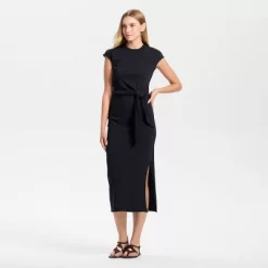 Women's Short Sleeve Side Knot Maxi Bodycon Dress - Universal Thread™