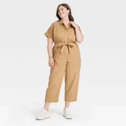 Women's Short Sleeve Button-Front Boilersuit - Universal Thread™ -Universal Thread Shop GUEST 10e74425 9e20 4e49 87cf 89ee56a0232a