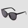 Women's Round Sunglasses - Universal Thread™ Off Black