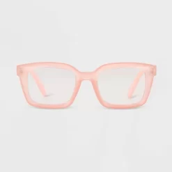 Women's Shiny Plastic Rectangle Blue Light Filtering Reading Glasses - Universal Thread™ Rose Pink -Universal Thread Shop GUEST 1487615d 53aa 4918 b392 b48bb41d0f02