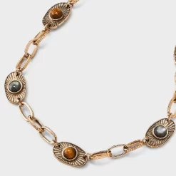 Eye Chainlink Station Necklace - Universal Thread™ Gold 6 Eye Chainlink Station Necklace - Universal Thread™ Gold -Universal Thread Shop GUEST 1519eb9c b00f 4fcf 8910 656f5b509ec1