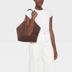 Slouchy Faux Suede Tote Handbag - Universal Thread™