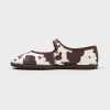 Women’s Halston Cow Print Mary Jane Flats With Memory Foam Insole – Universal Thread™ Brown