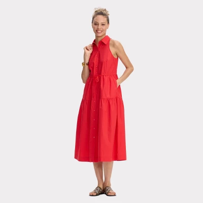 Women's Poplin Maxi Shirtdress - Universal Thread™ 2 Women's Poplin Maxi Shirtdress - Universal Thread™ - Image 2