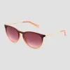 Women's Crystal Round Sunglasses - Universal Thread™ Red