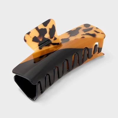 Colorblock Acrylic Claw Hair Clip - Universal Thread™ Black: Hair Styling Accessory, Solid Pattern 1 Colorblock Acrylic Claw Hair Clip - Universal Thread™ Black: Hair Styling Accessory, Solid Pattern