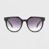 Women's Angular Square Sunglasses - Universal Thread™ Black