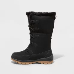 Women's Carla Tall Winter Boots - Universal Thread™ Jet Black