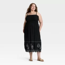 Women's Button-Front Smocked Maxi Sundress - Universal Thread™ Black 7 Women's Button-Front Smocked Maxi Sundress - Universal Thread™ Black -Universal Thread Shop GUEST 205ca439 5902 427f b014 aa007dae1701