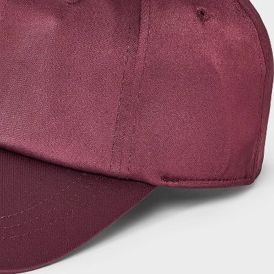 Satin Baseball Hat - Universal Thread™ Purple 3 Satin Baseball Hat - Universal Thread™ Purple - Image 3