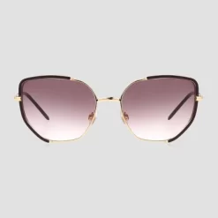 Women's Metal Cateye Sunglasses - Universal Thread™ Gold