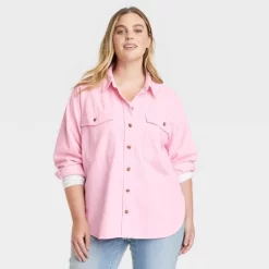 Women's Oversized Corduroy Long Sleeve Collared Button-Down Shirt - Universal Thread™ -Universal Thread Shop GUEST 2b600a3e c457 4e8a b922 a182e3f6f95d