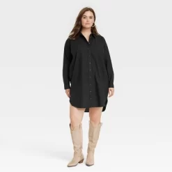 Women's Long Sleeve Mini Shirtdress - Universal Thread™ -Universal Thread Shop GUEST 31590b13 bf4e 456b beeb 785afc735b72