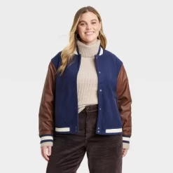 Women's Shrunken Varsity Jacket - Universal Thread™ -Universal Thread Shop GUEST 3217edd9 5435 4696 843d 9a1030ace912