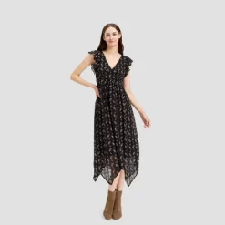 Women's Flutter Cap Sleeve Midi A-Line Dress - Universal Thread™ Black Floral 5 Women's Flutter Cap Sleeve Midi A-Line Dress - Universal Thread™ Black Floral -Universal Thread Shop GUEST 391eca6d e15d 4ccf 8cc7 a8995c0f9c50