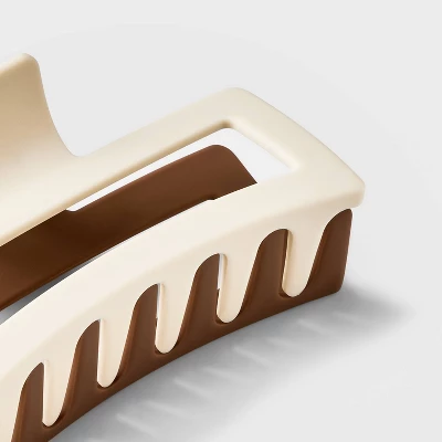 Jumbo Two-Tone Claw Hair Clip - Universal Thread™ 1 Jumbo Two-Tone Claw Hair Clip - Universal Thread™