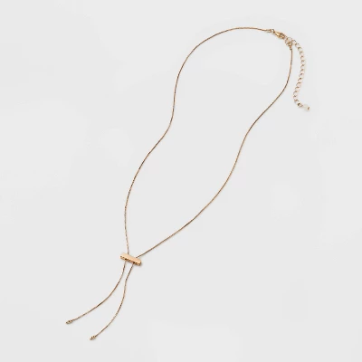 Slider Bar Bolo Tie Necklace - Universal Thread™ 2 Slider Bar Bolo Tie Necklace - Universal Thread™ - Image 2