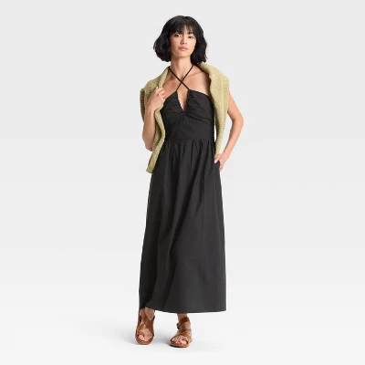 Women's Maxi Halter A-Line Dress - Universal Thread™ 2 Women's Maxi Halter A-Line Dress - Universal Thread™ - Image 2