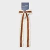 Long Lace Suede Bow Hair Clip - Universal Thread™ Brown