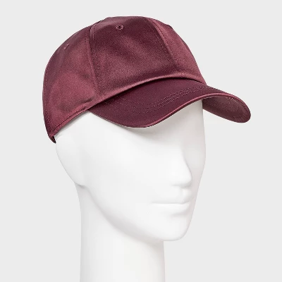 Satin Baseball Hat - Universal Thread™ Purple 1 Satin Baseball Hat - Universal Thread™ Purple