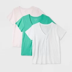 Women's 3pk Fitted V-Neck Short Sleeve T-Shirt - Universal Thread™ -Universal Thread Shop GUEST 5de6f0f4 66cf 45bc 8c32 f218edeeb497