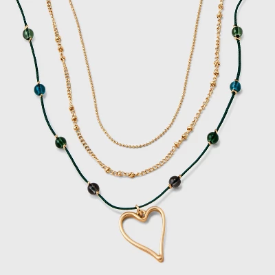 Mixed Quartz Stationed Chain And Beaded Necklace Set 3pc - Universal Thread™ 6 Mixed Quartz Stationed Chain And Beaded Necklace Set 3pc - Universal Thread™ - Image 6