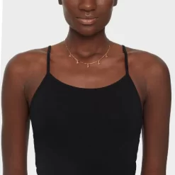 Bar Link Butterfly Charm Station Necklace - Universal Thread™ Gold