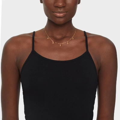 Bar Link Butterfly Charm Station Necklace - Universal Thread™ Gold 1 Bar Link Butterfly Charm Station Necklace - Universal Thread™ Gold