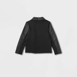 Women's Adaptive Seated Fit Moto Jacket - Universal Thread™ Black