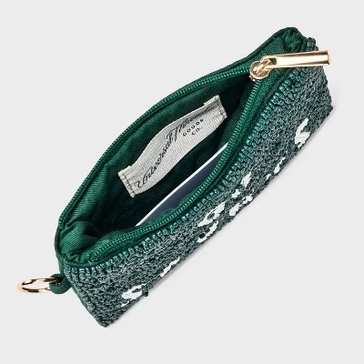 Go Sports Beaded Pouch - Universal Thread™ Green/White 2 Go Sports Beaded Pouch - Universal Thread™ Green/White - Image 2