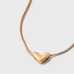 Herringbone Heart Charm Chain Necklace - Universal Thread™ Gold -Universal Thread Shop GUEST 69314434 a293 4d82 bb3e 39b78d759e67