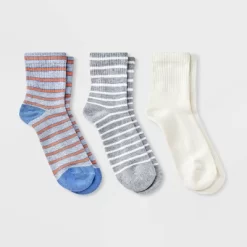 Women's Cushioned Striped/Solid 3pk Mid Crew Socks - Universal Thread™ 4-10 6 Women's Cushioned Striped/Solid 3pk Mid Crew Socks - Universal Thread™ 4-10 -Universal Thread Shop GUEST 6b9c349d ada5 45a3 aaf7 5431a20bb964