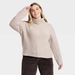 Women's Mock Turtleneck Cashmere-Like Pullover Sweater - Universal Thread™ -Universal Thread Shop GUEST 6fa0d191 2726 4119 b1c3 97d6e1612119