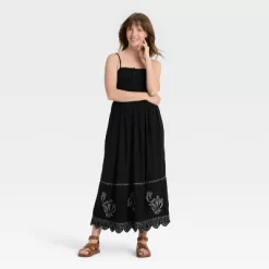 Women's Button-Front Smocked Maxi Sundress - Universal Thread™ Black 6 Women's Button-Front Smocked Maxi Sundress - Universal Thread™ Black -Universal Thread Shop GUEST 70ea55b3 e5d7 430e b020 0f3f8fd528a0