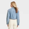 Women's Cropped Denim Jacket - Universal Thread™ Medium Wash