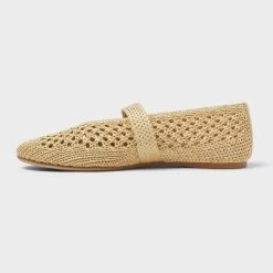 Women's Sia Knit Woven Mary Jane Flats - Universal Thread™