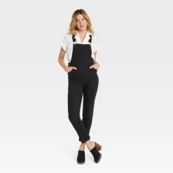 Women's 90's Slim Denim Overalls - Universal Thread™ Black -Universal Thread Shop GUEST 77e8cdf5 c472 4566 a55b 6d14e76101ce