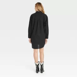 Women's Long Sleeve Mini Shirtdress - Universal Thread™