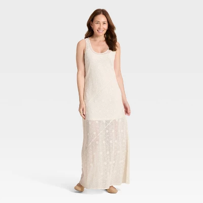 Women's Lace Maxi A-Line Dress - Universal Thread™ 2 Women's Lace Maxi A-Line Dress - Universal Thread™ - Image 2