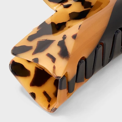 Colorblock Acrylic Claw Hair Clip - Universal Thread™ Black: Hair Styling Accessory, Solid Pattern 2 Colorblock Acrylic Claw Hair Clip - Universal Thread™ Black: Hair Styling Accessory, Solid Pattern - Image 2