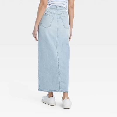 Women's Denim Maxi Skirt - Universal Thread™ 1 Women's Denim Maxi Skirt - Universal Thread™