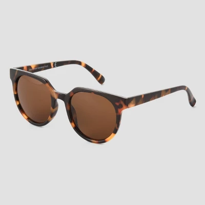 Women's Tortoise Shell Print Angular Square Sunglasses - Universal Thread™ Brown 3 Women's Tortoise Shell Print Angular Square Sunglasses - Universal Thread™ Brown - Image 3