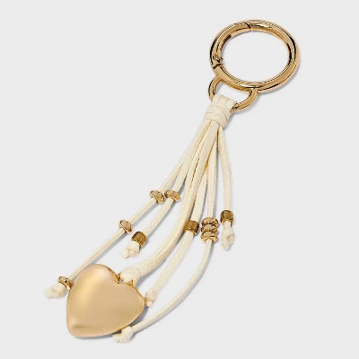 Faux Suede Fringe Bag Charm - Universal Thread™ Cream 2 Faux Suede Fringe Bag Charm - Universal Thread™ Cream - Image 2