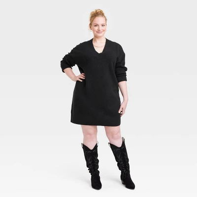 Women's Long Sleeve Tunic Mini Sweater Dress - Universal Thread™ 3 Women's Long Sleeve Tunic Mini Sweater Dress - Universal Thread™ - Image 3
