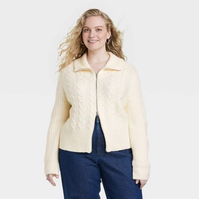 Women's Zip-Up Cardigan - Universal Thread™ 3 Women's Zip-Up Cardigan - Universal Thread™ - Image 3