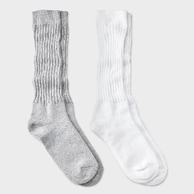 Women's Slouch 2pk Crew Socks - Universal Thread™ 4-10 5 Women's Slouch 2pk Crew Socks - Universal Thread™ 4-10 - Image 5
