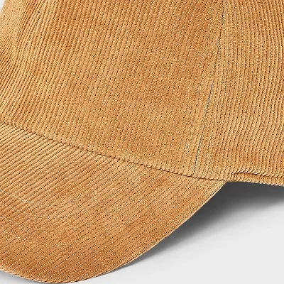 Corduroy Baseball Hat - Universal Thread™ Tan 3 Corduroy Baseball Hat - Universal Thread™ Tan - Image 3