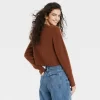 Women's Crew Neck Cashmere-Like Pullover Sweater - Universal Thread™