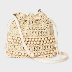Straw Beaded Drawstring Crossbody Bag - Universal Thread™ Light Beige: Knit Paper Straw, Unstructured 9 Straw Beaded Drawstring Crossbody Bag - Universal Thread™ Light Beige: Knit Paper Straw, Unstructured -Universal Thread Shop GUEST 8ede6646 6657 4023 9173 df1d90c2285e